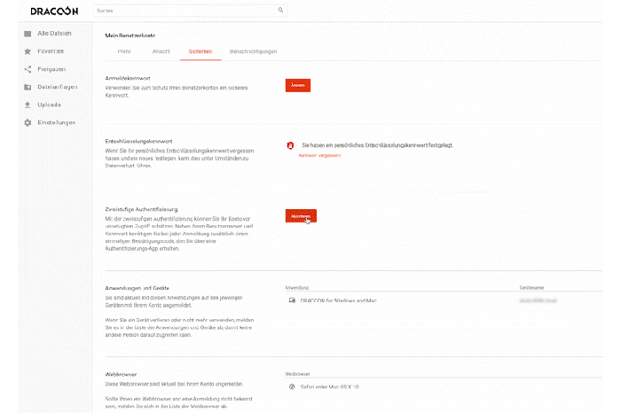 DRACOON-2-Faktor-Authentifizierung